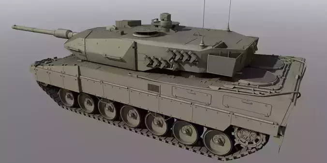 Leopard 2 Tank Free 3D model