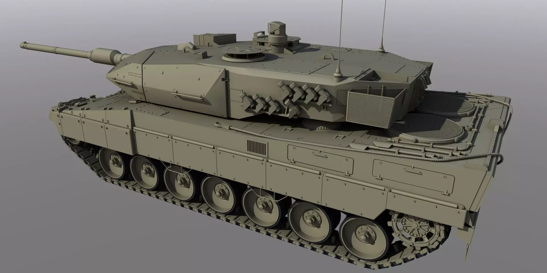 Leopard 2 Tank Free 3D model_0