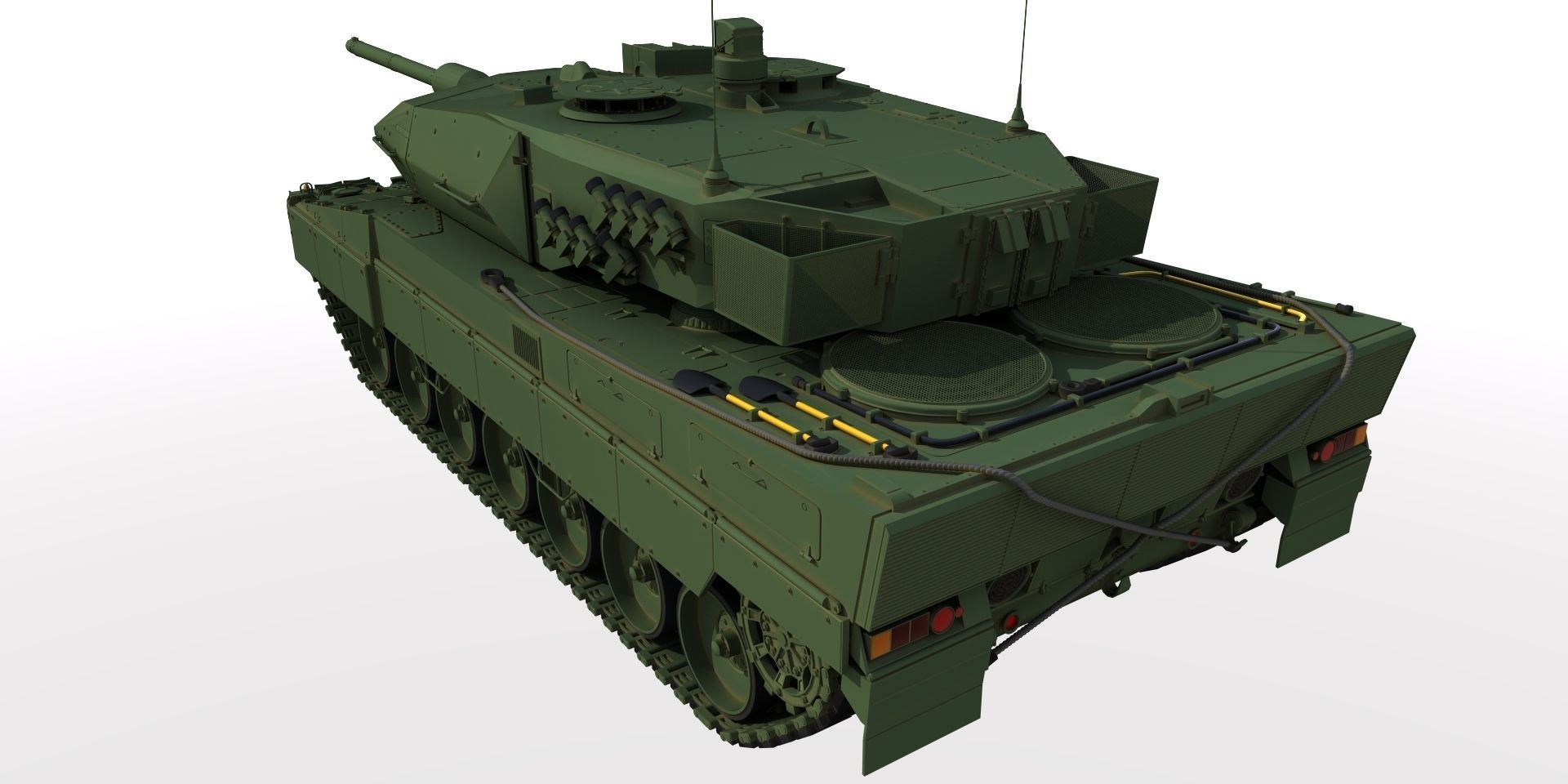 Leopard 2 Tank Free 3D model_6