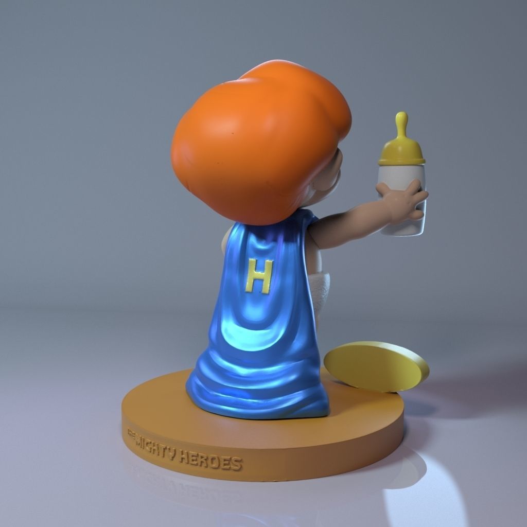 Diaper-Man - The Mighty Heroes 3D print model_3