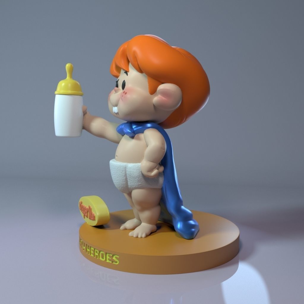 Diaper-Man - The Mighty Heroes 3D print model_1