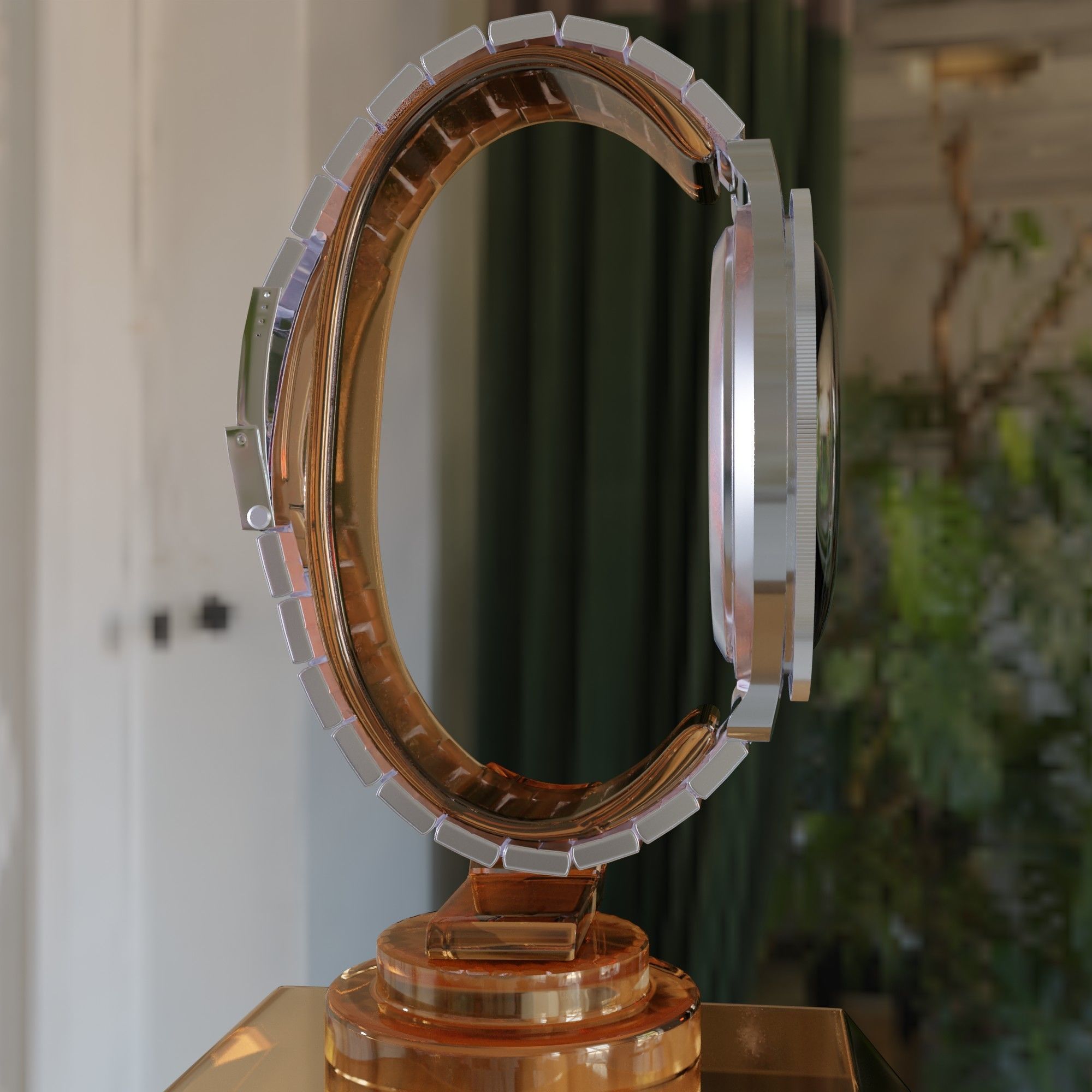 Vostok-Ambibia watch   Low-poly 3D model_6