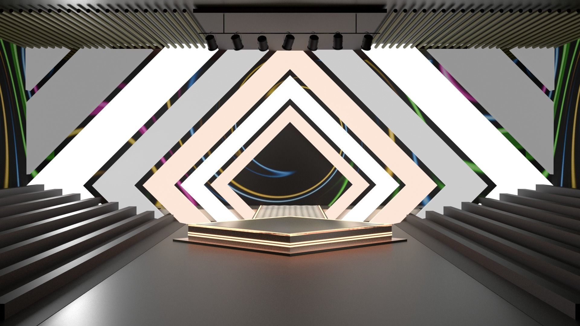 Stage 02 for Blender and CLO 3D 3D model_1