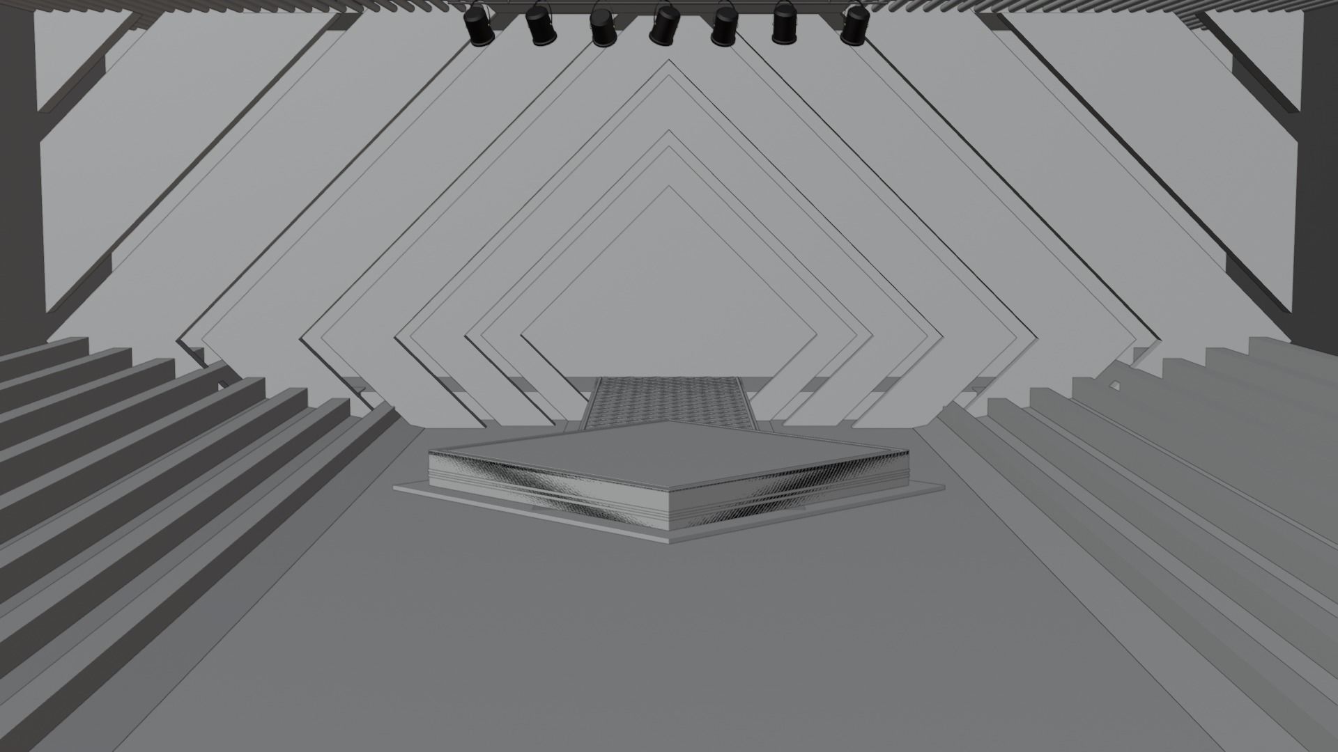 Stage 02 for Blender and CLO 3D 3D model_6