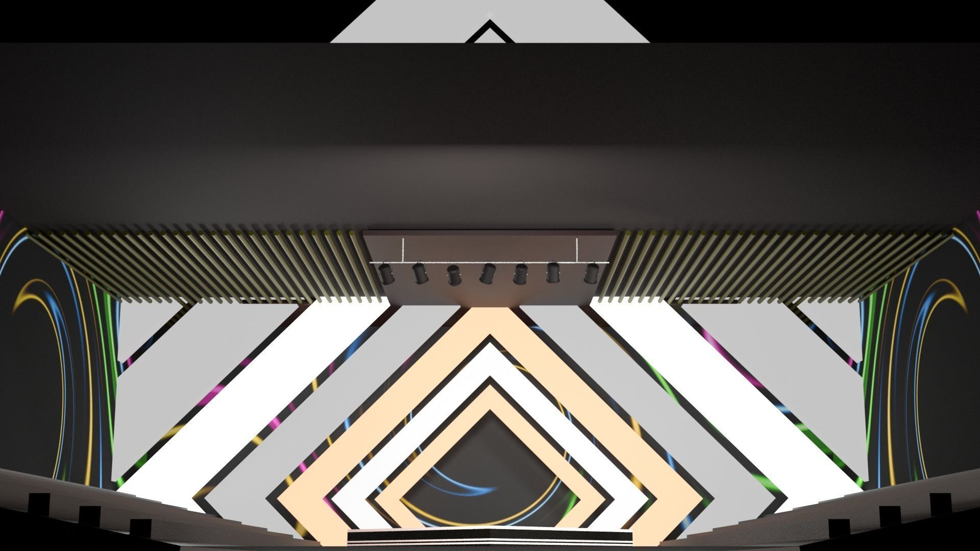 Stage 02 for Blender and CLO 3D 3D model_5