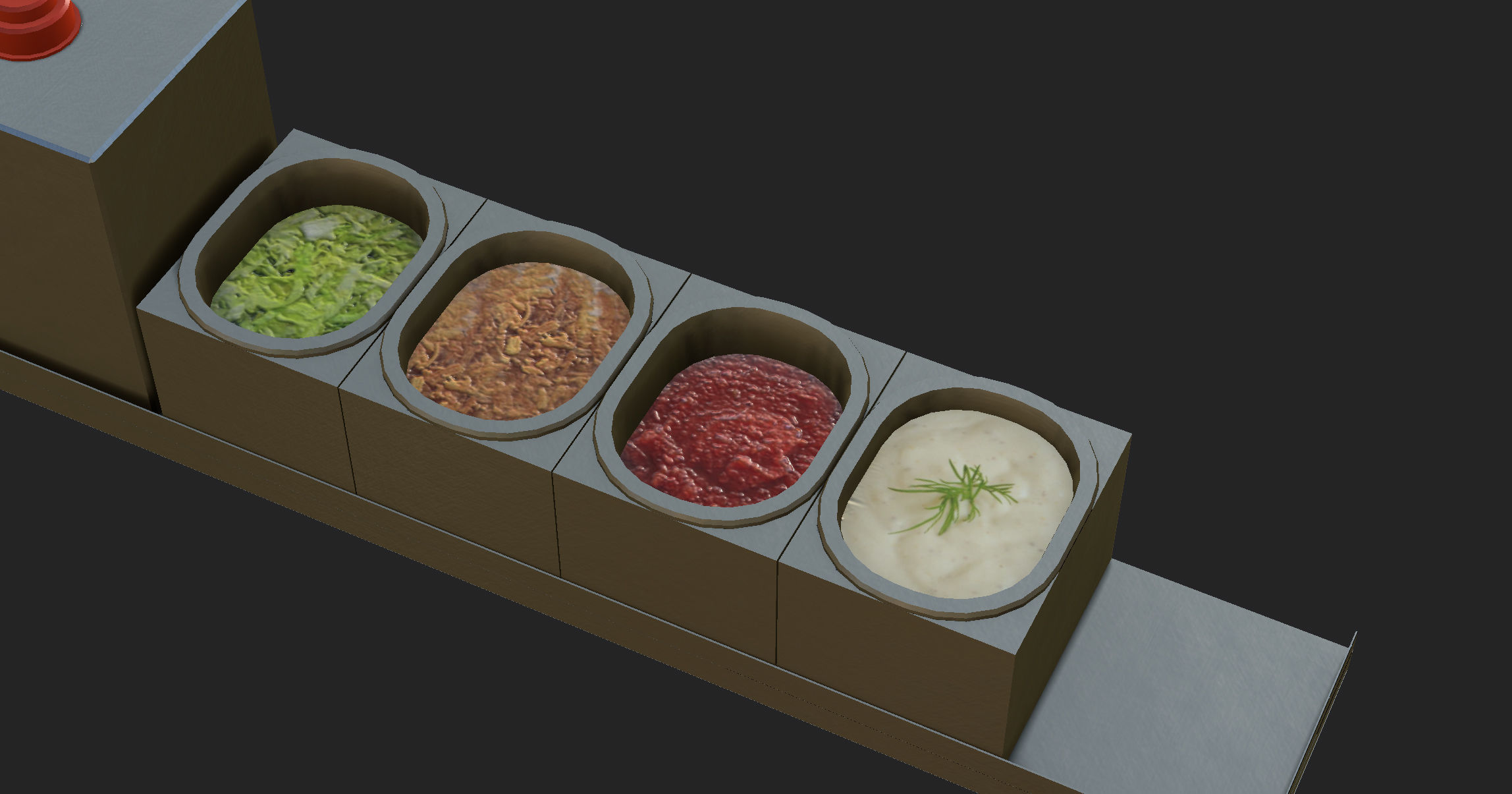 Hot dog Stand Low-poly 3D model_20