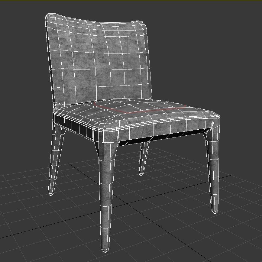 Burke Decor Monza Dining Chair 3D model_6