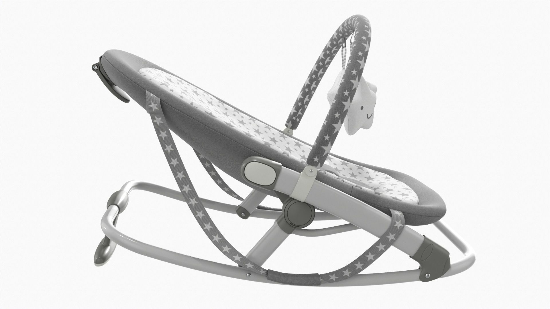 Fold rocker with toys 3D model_1