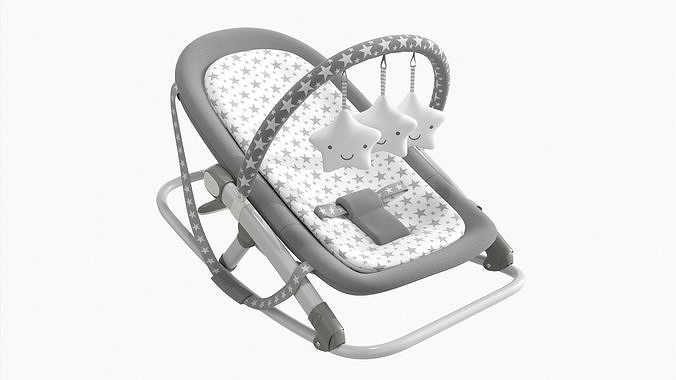 Fold rocker with toys 3D model