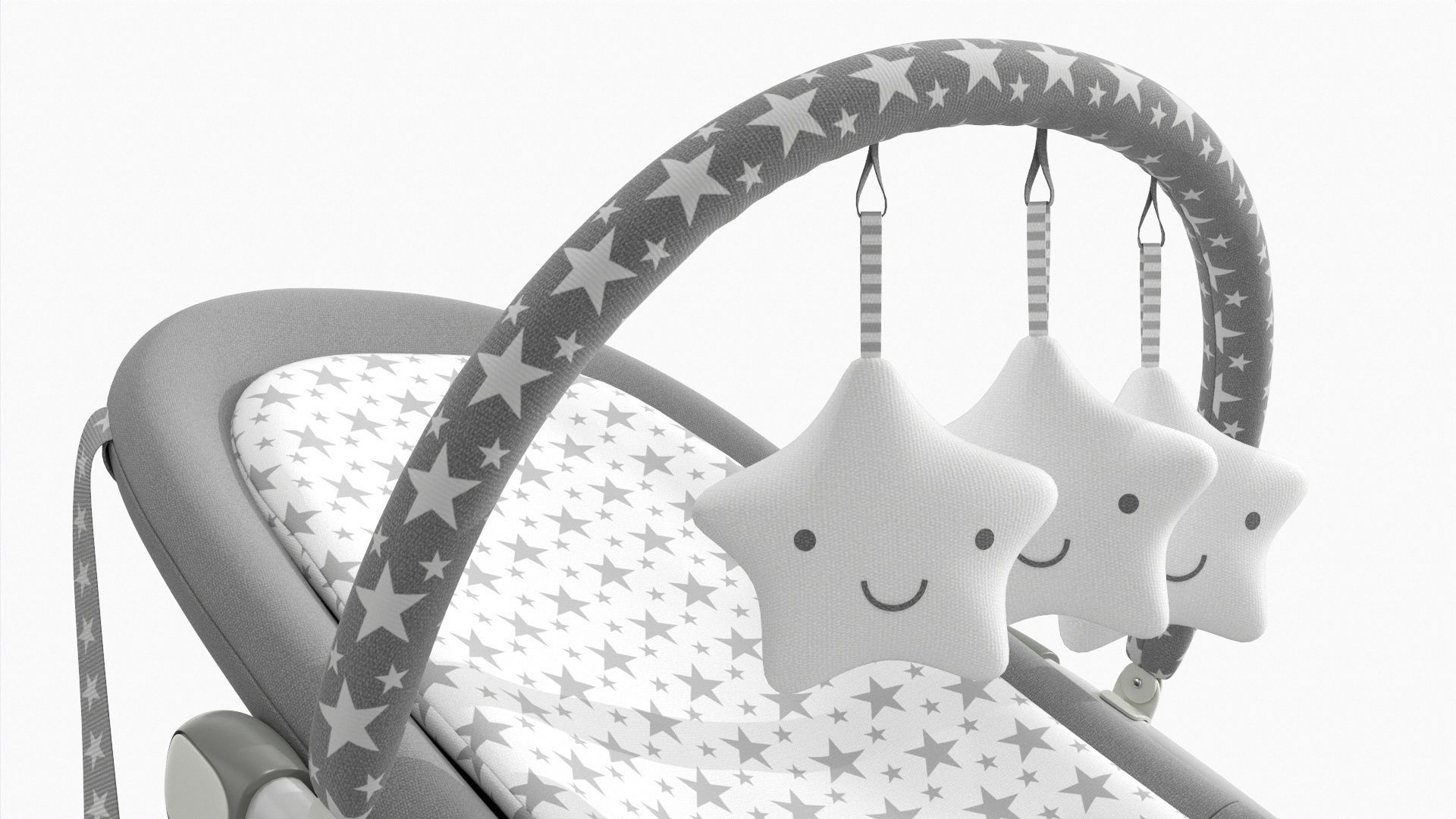 Fold rocker with toys 3D model_6