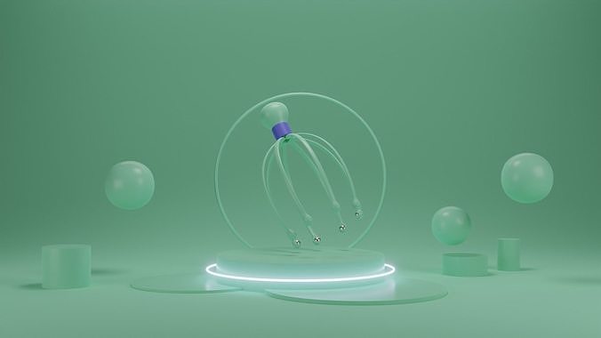 Head Massager Claw Low-poly 3D model