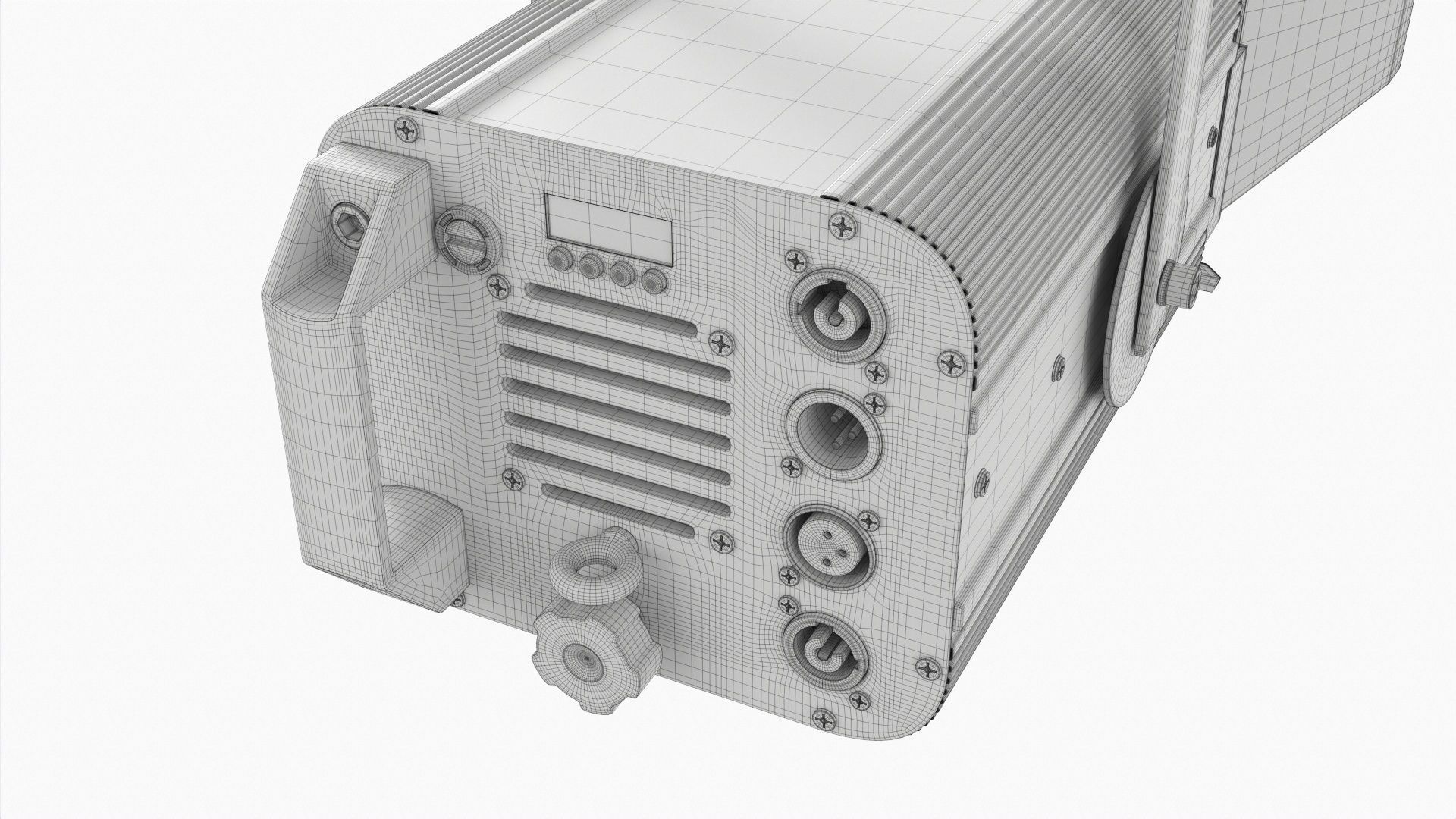 Theatre LED spotlight 3D model_11