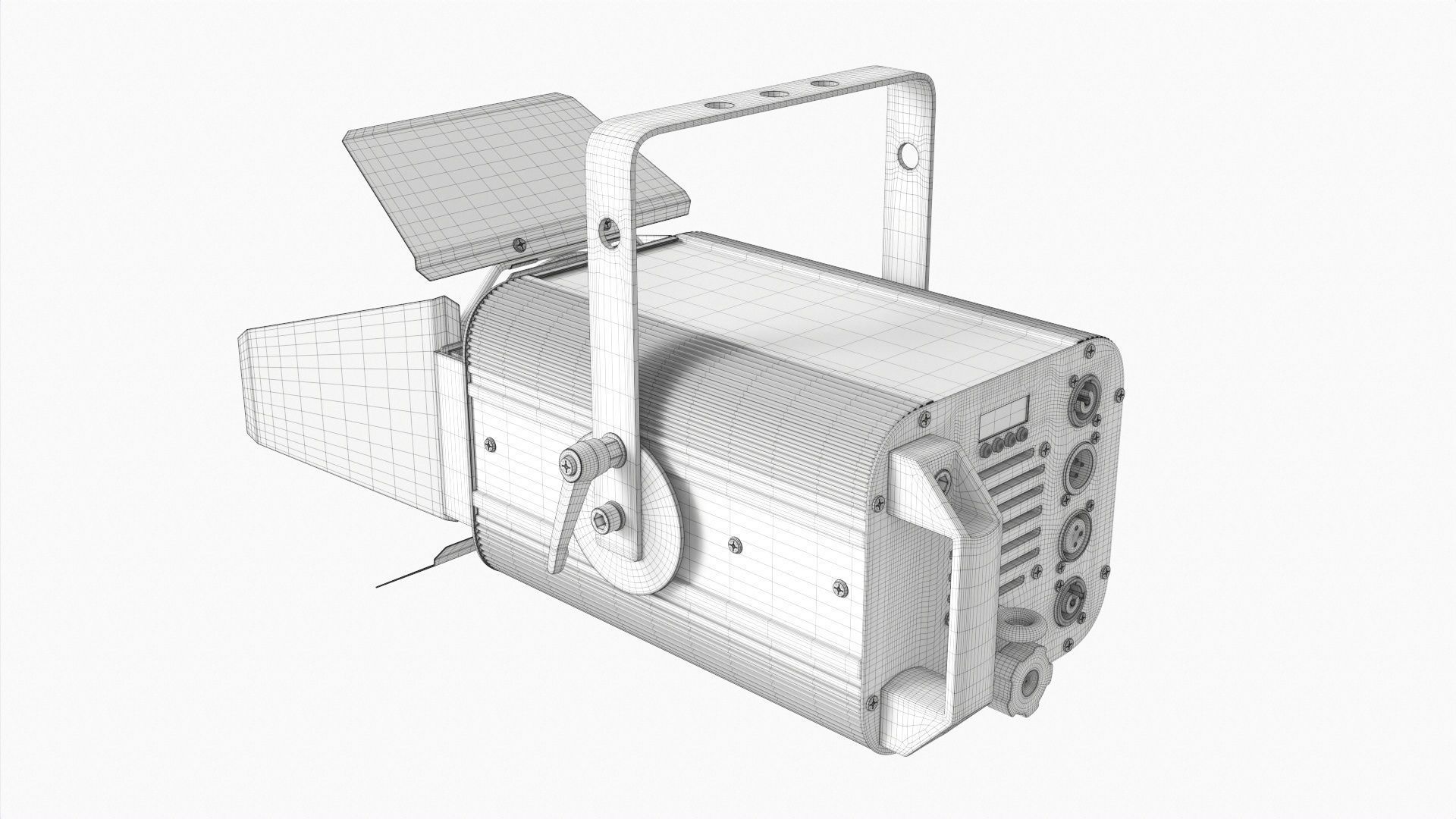 Theatre LED spotlight 3D model_8