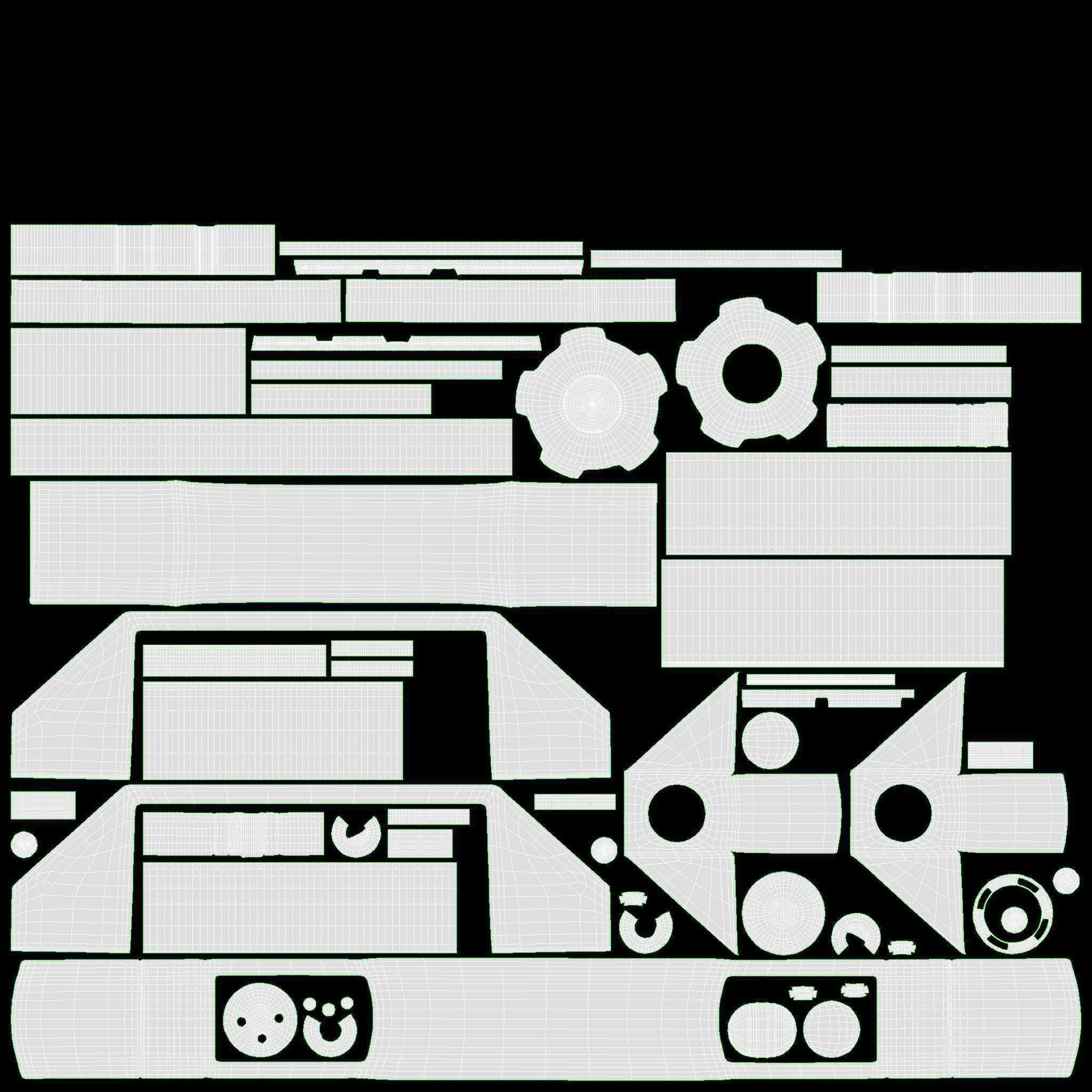 Theatre LED spotlight 3D model_20