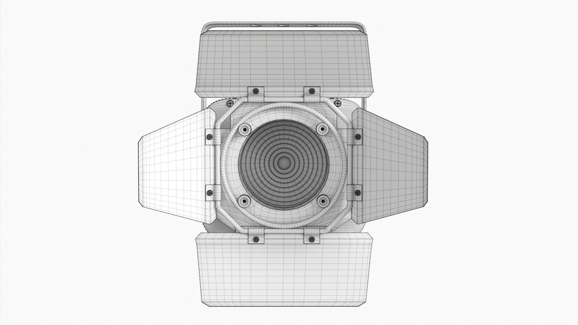 Theatre LED spotlight 3D model_10