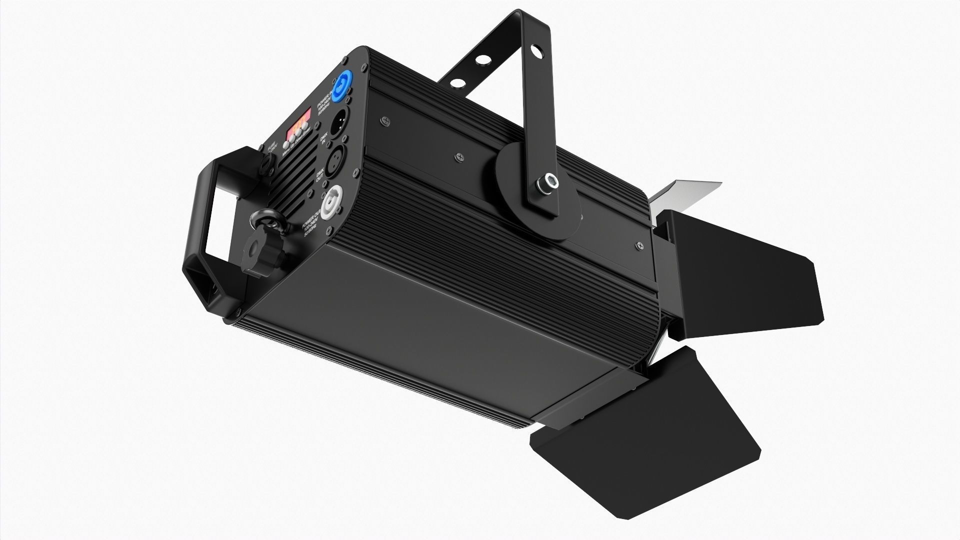 Theatre LED spotlight 3D model_5