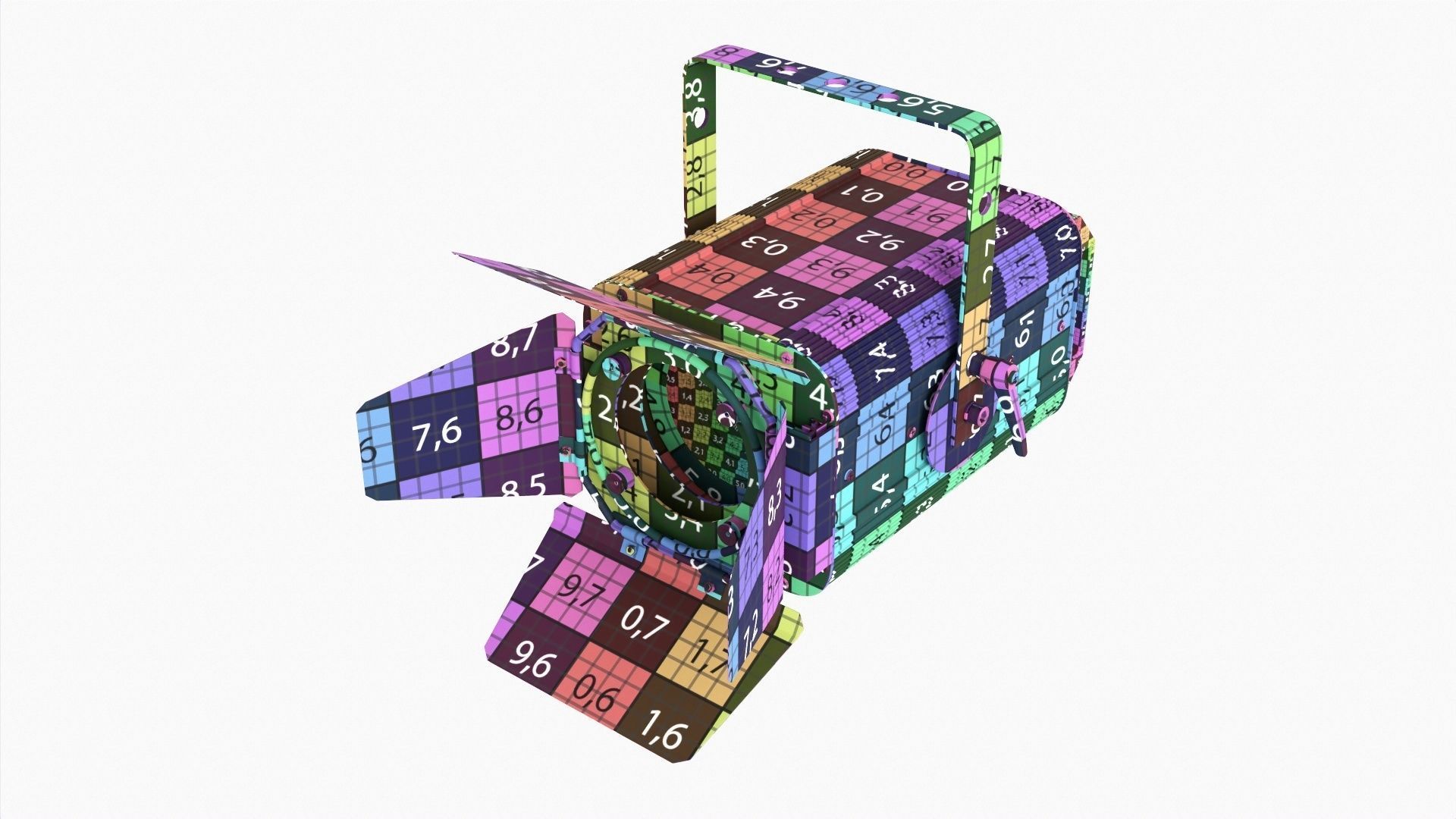 Theatre LED spotlight 3D model_14