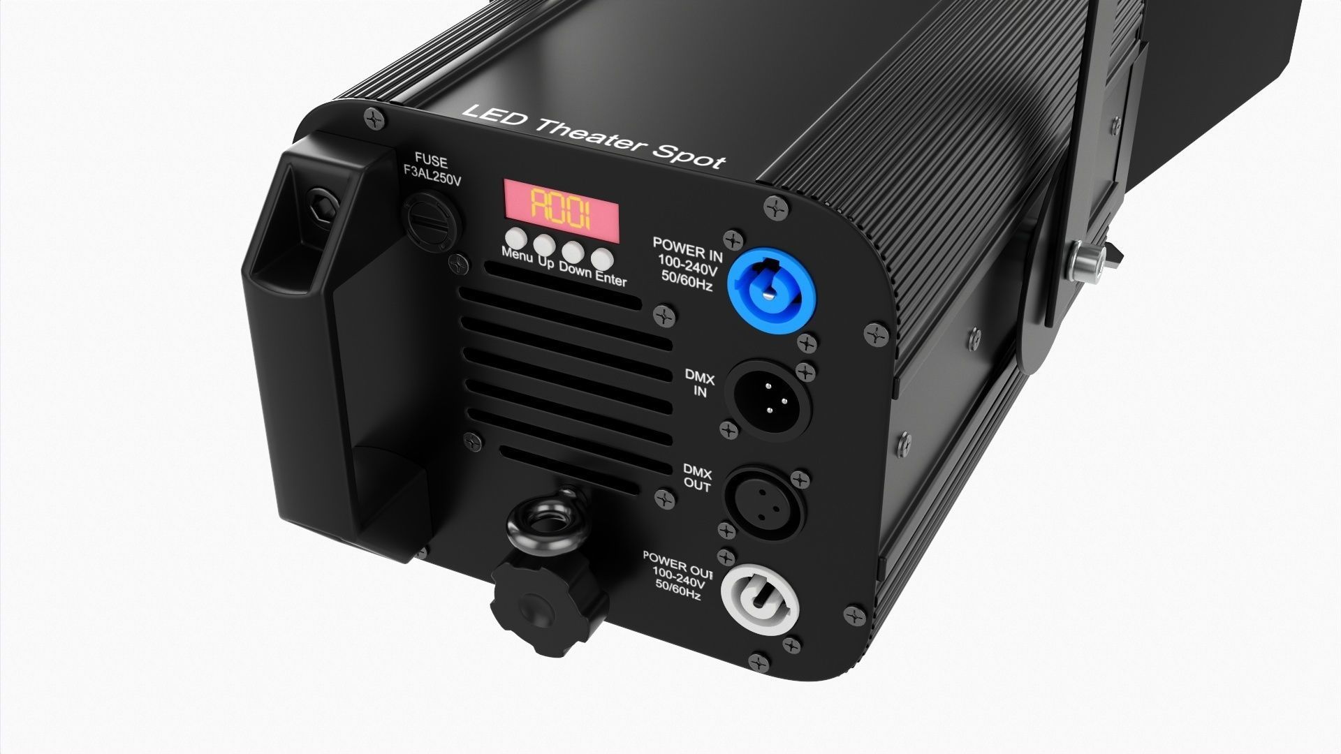 Theatre LED spotlight 3D model_4