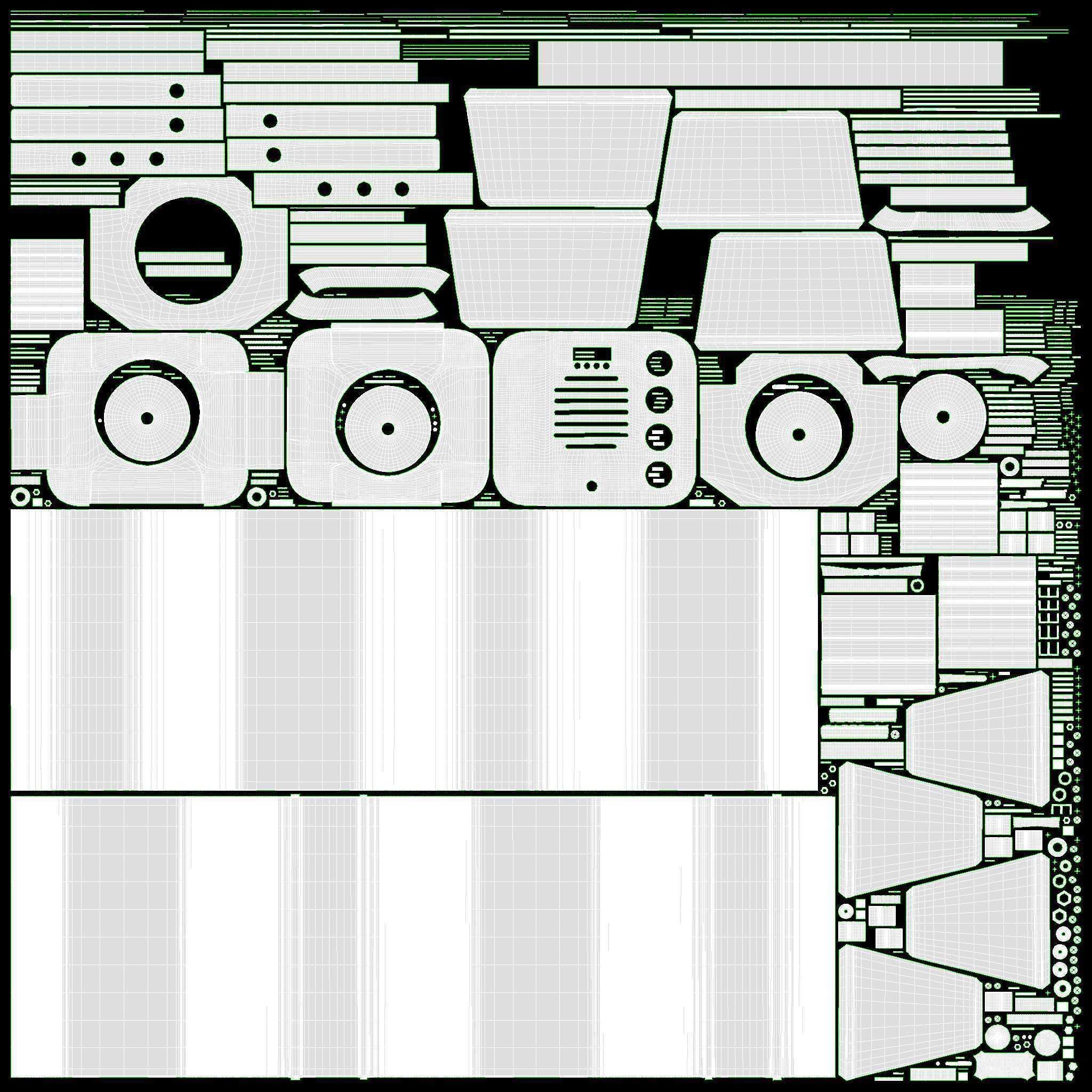 Theatre LED spotlight 3D model_19