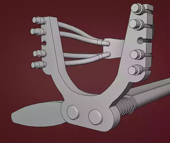 Slingshot pair of rifles Free low-poly 3D model