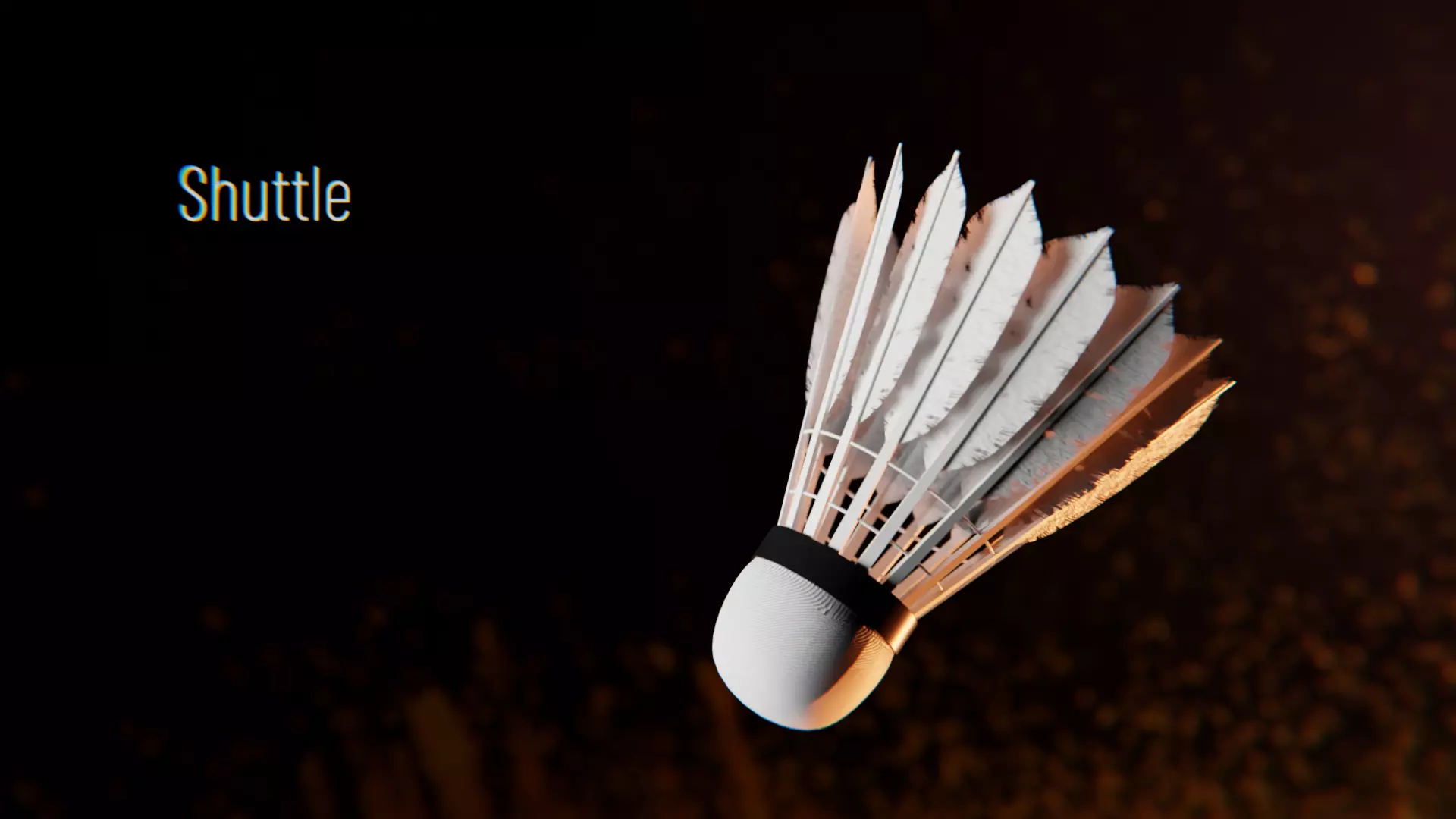 Badminton Shuttlecock Fire 3D model