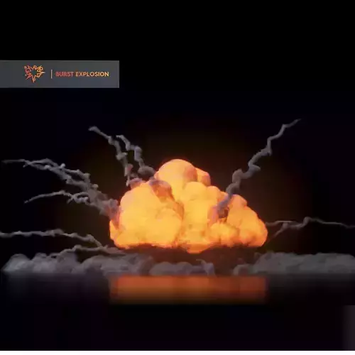 Grenade Dust Explosion 3D model