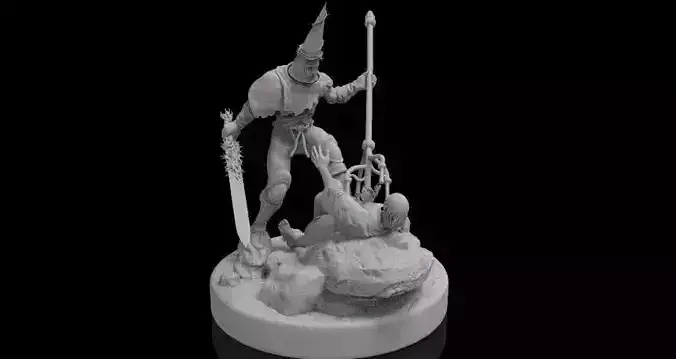 Peniten One Blasphemous Fan Art 3D print model