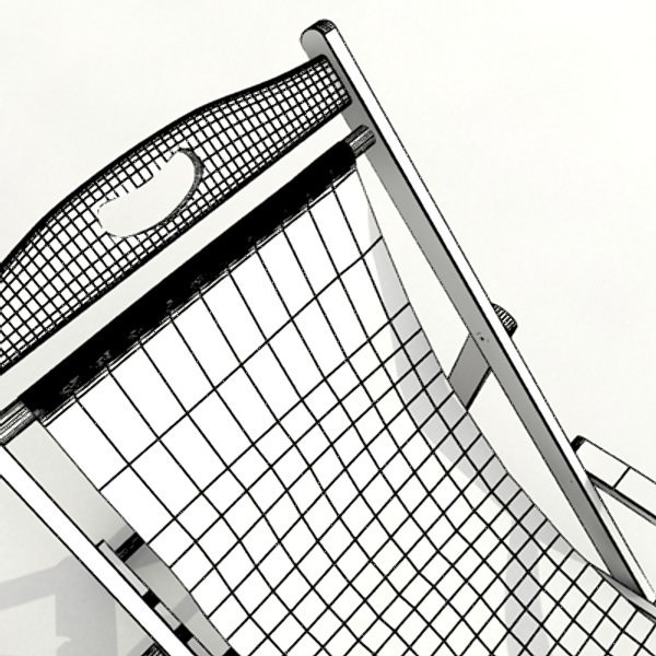 Beach Chair High Detail 3D model_7