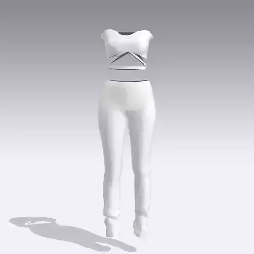 2 BLOUSE AND TIGHT WHITE LOOK