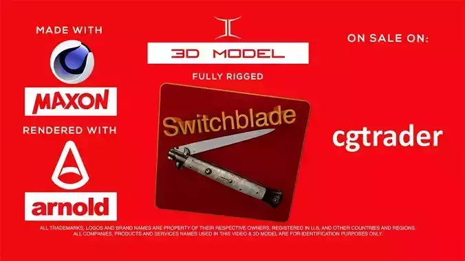 Switchblade Rig Photorealistic 3D Model