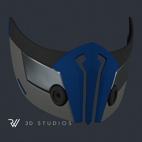 MK11 Sub-Zero Mask V12 - STL File 3D print model