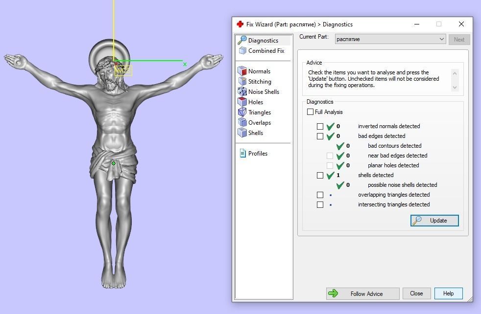 cross jesus on pendant 3D print model_3