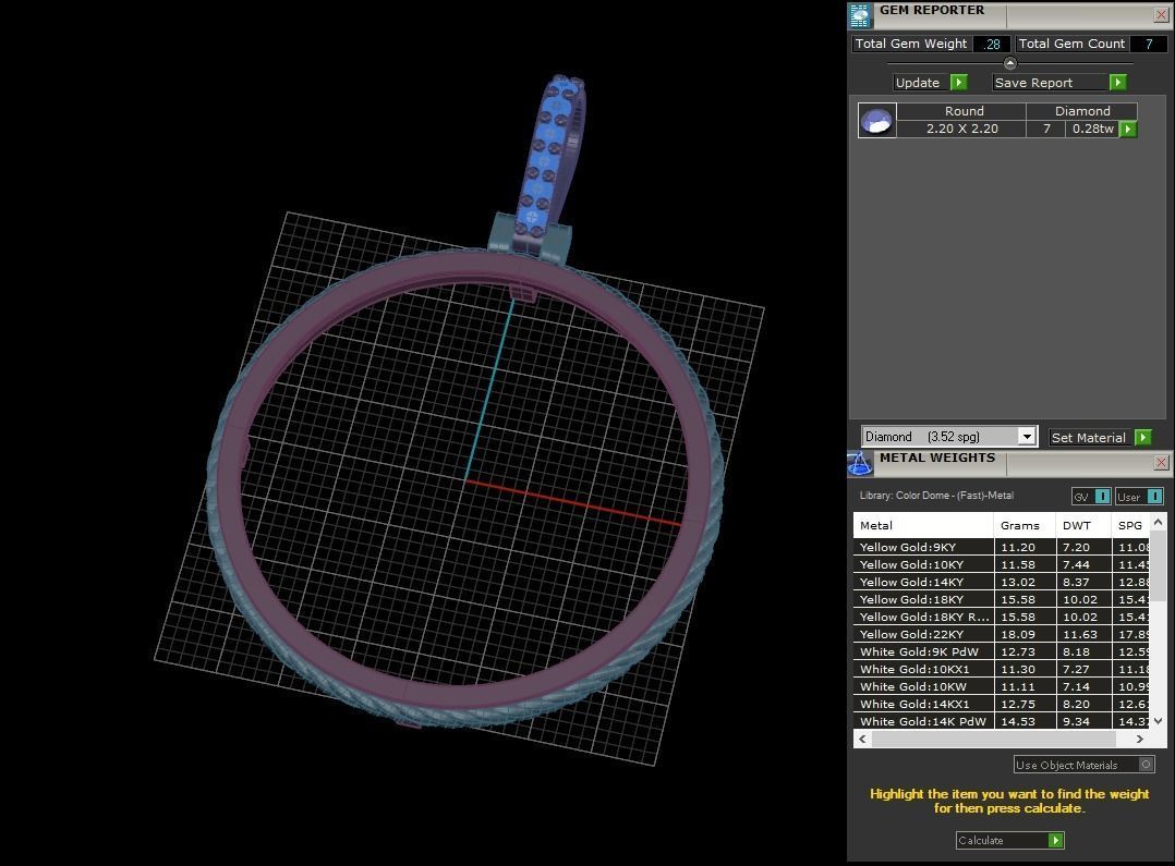 Coin bezel 3D print model_1