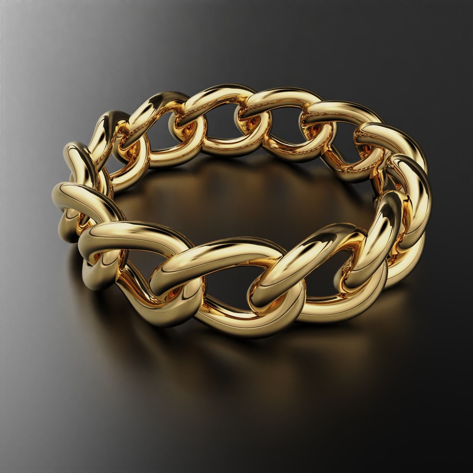 Cuban Ring 3D print model_13