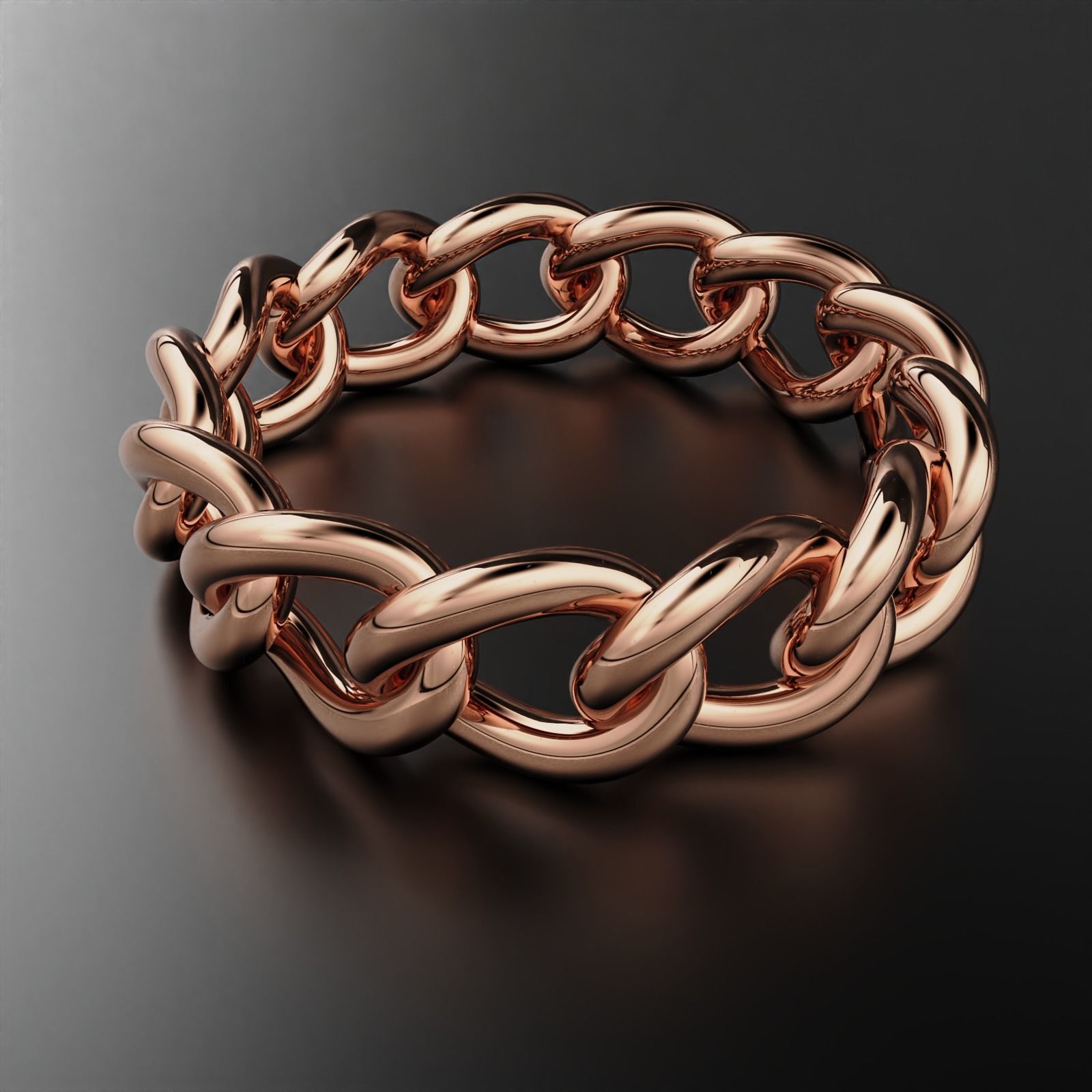 Cuban Ring 3D print model_12
