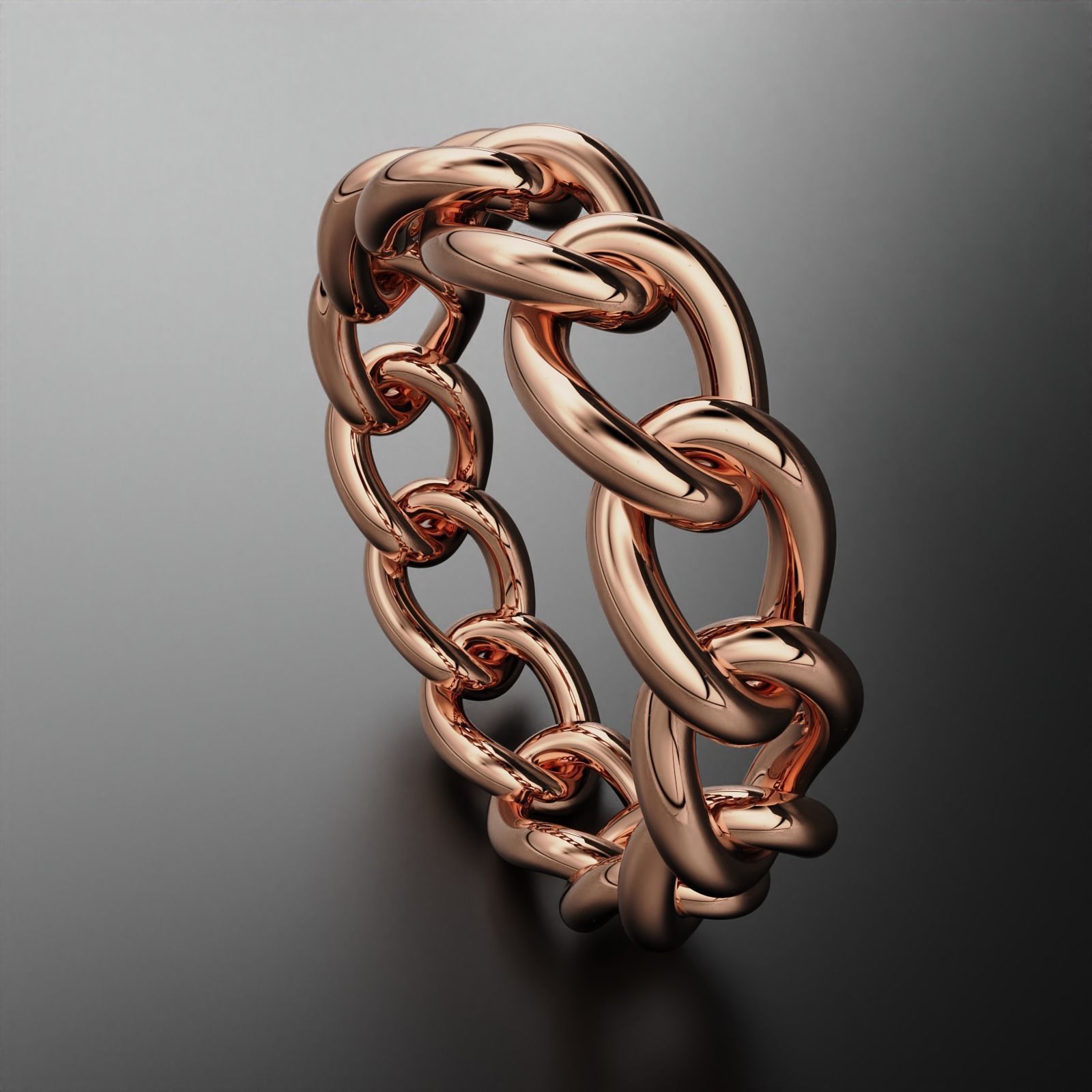 Cuban Ring 3D print model_8