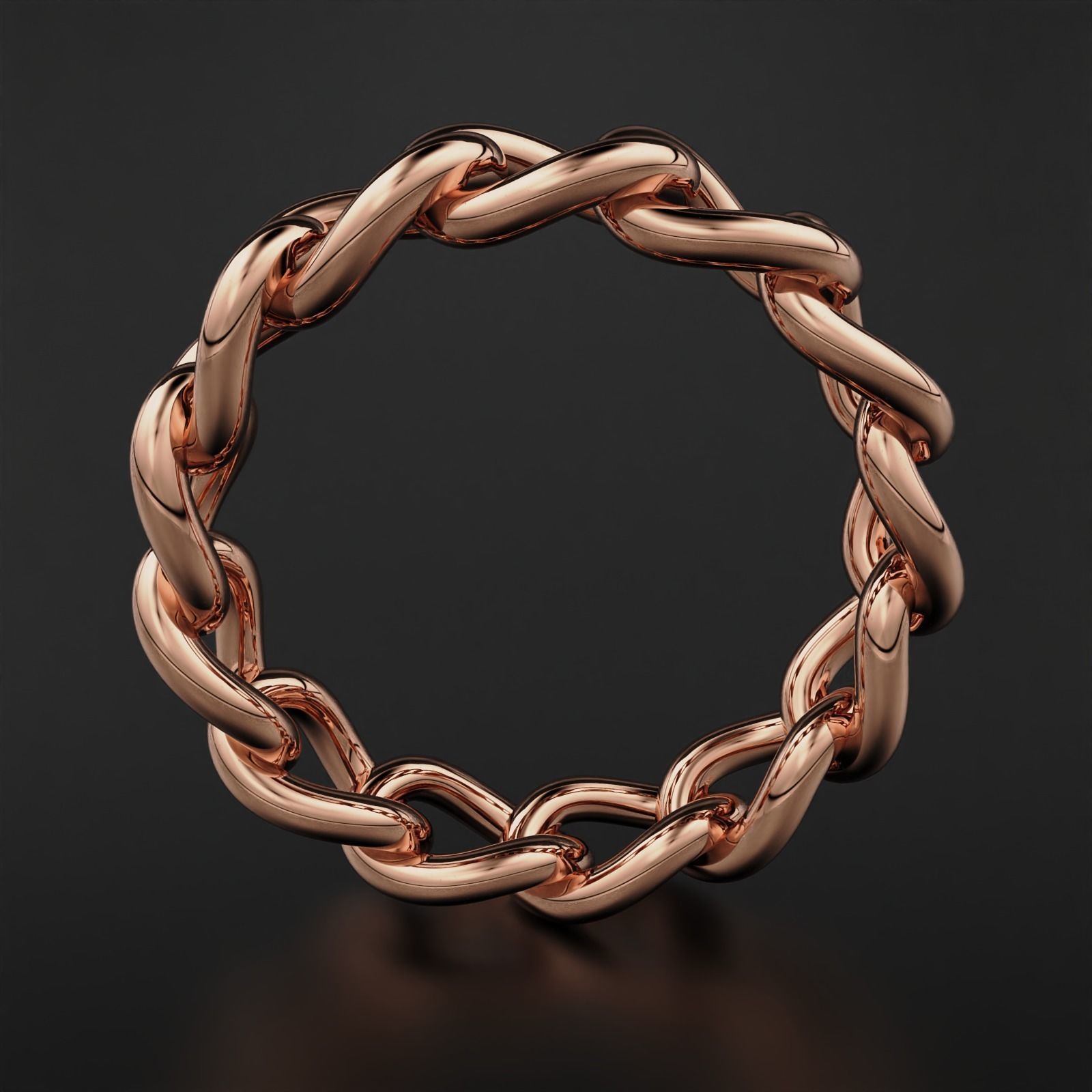 Cuban Ring 3D print model_2