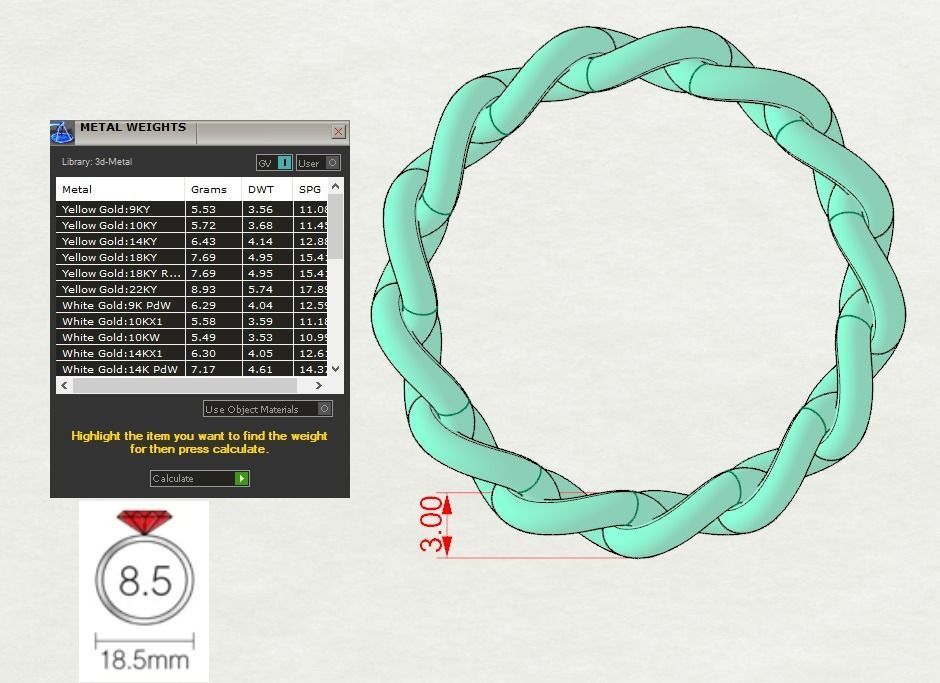 Cuban Ring 3D print model_15