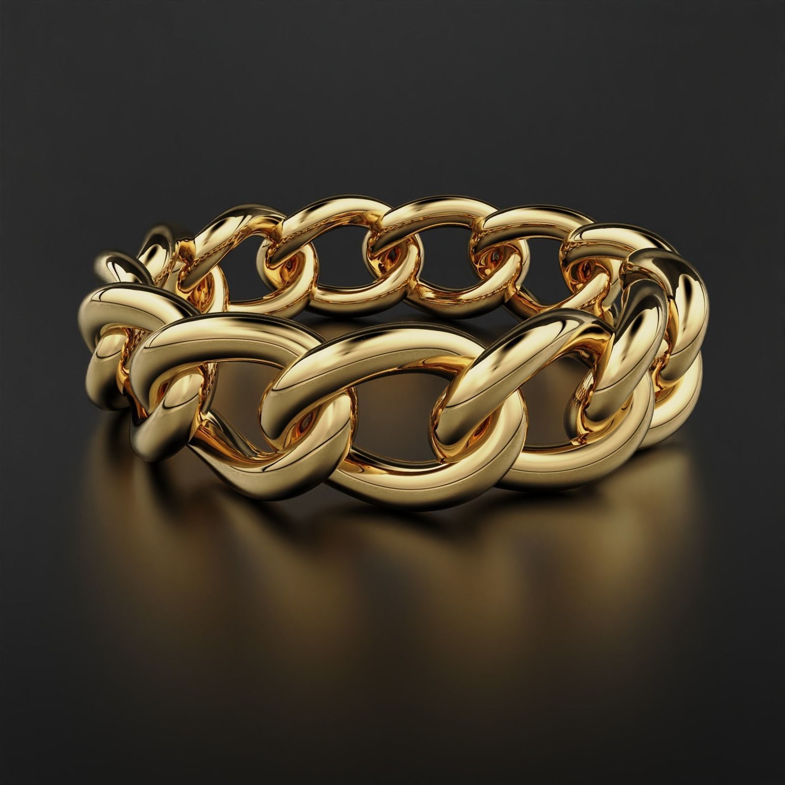 Cuban Ring 3D print model_1