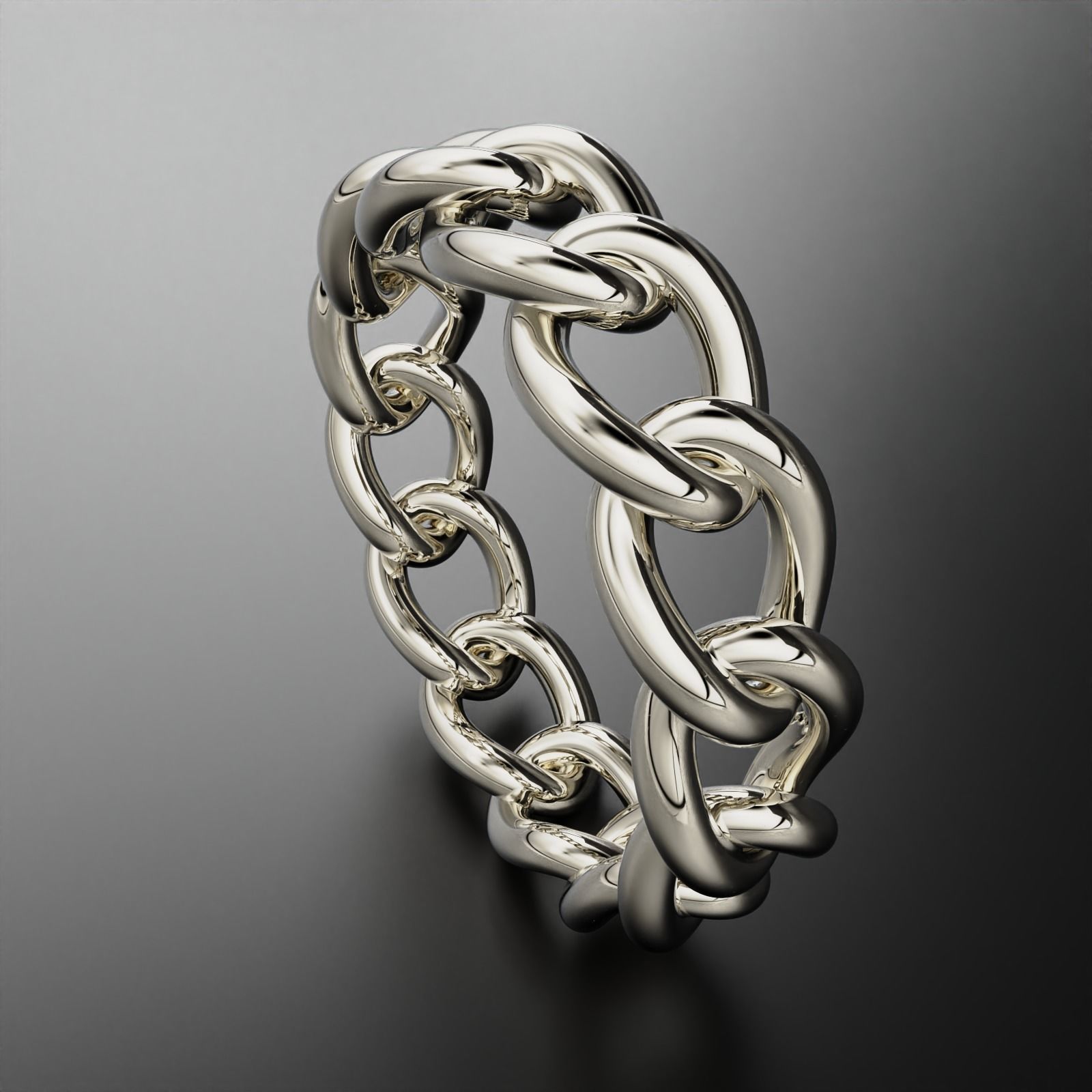 Cuban Ring 3D print model_10