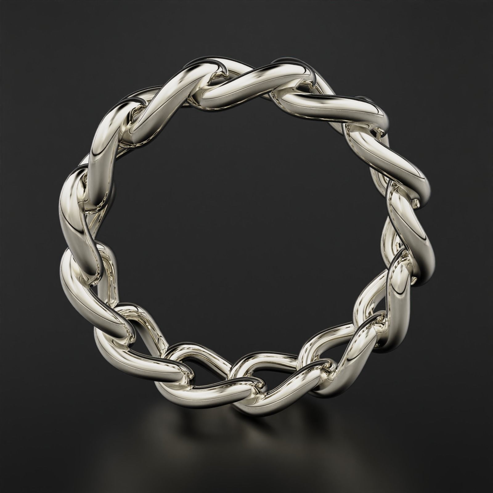 Cuban Ring 3D print model_4