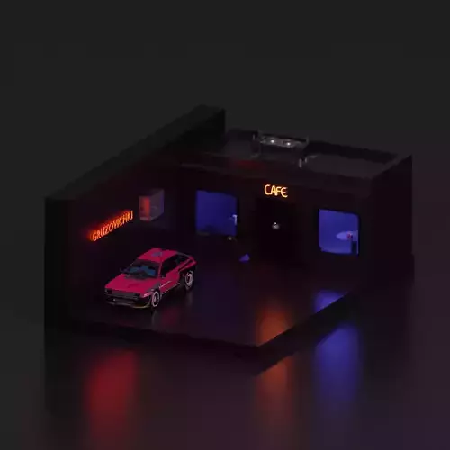 A Cyberpunk Cafe