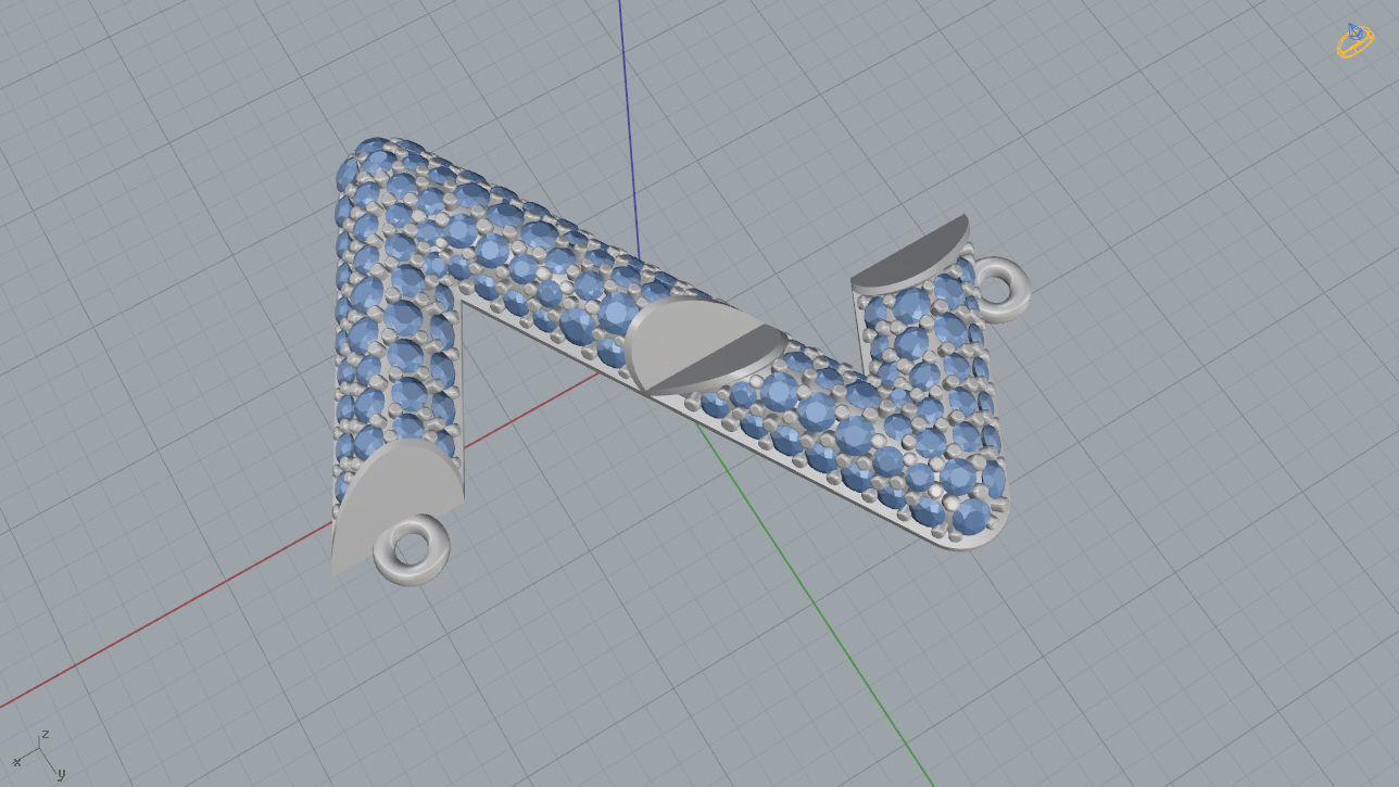 Louis Vuitton Pendant  3D print model_9