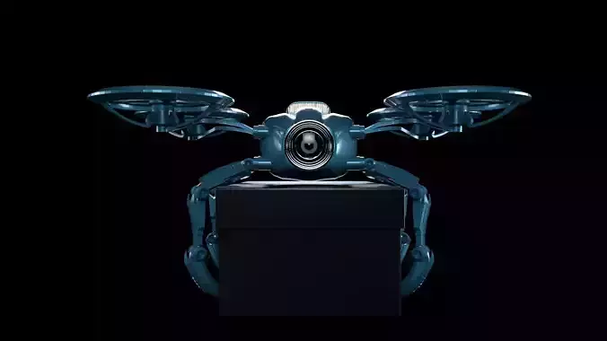 Drone dji phantom quadcopter 3D model