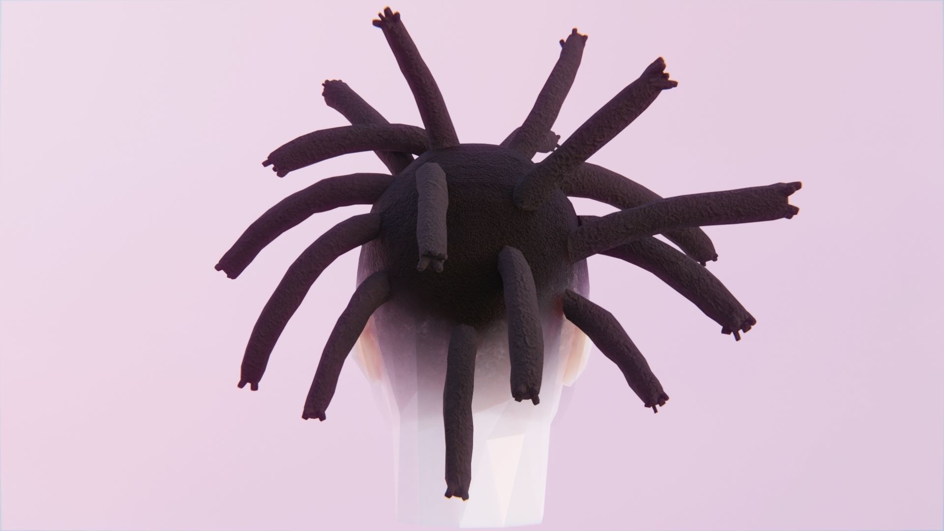 Wick Locs Low-poly 3D model_2