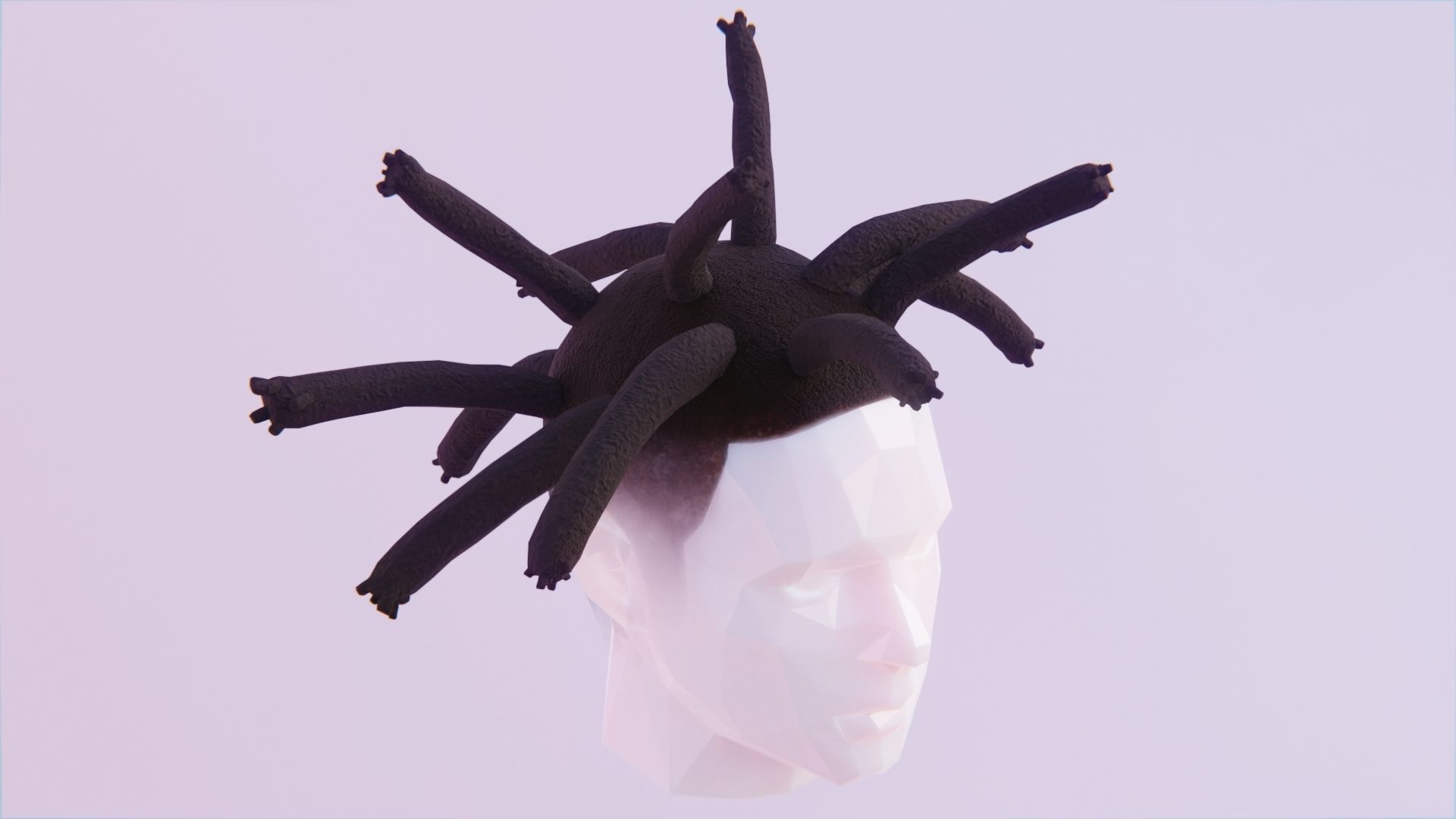 Wick Locs Low-poly 3D model_4