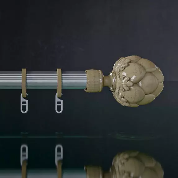 Finial for curtain rods 3D model_0