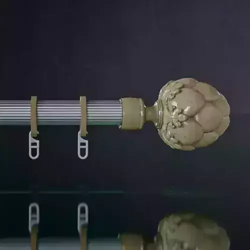 Finial for curtain rods