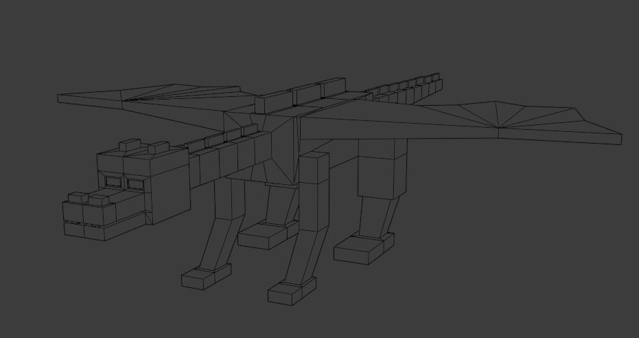 DRAGON RIGGED AND ANIMATED 3D MODEL Low-poly 3D model_26