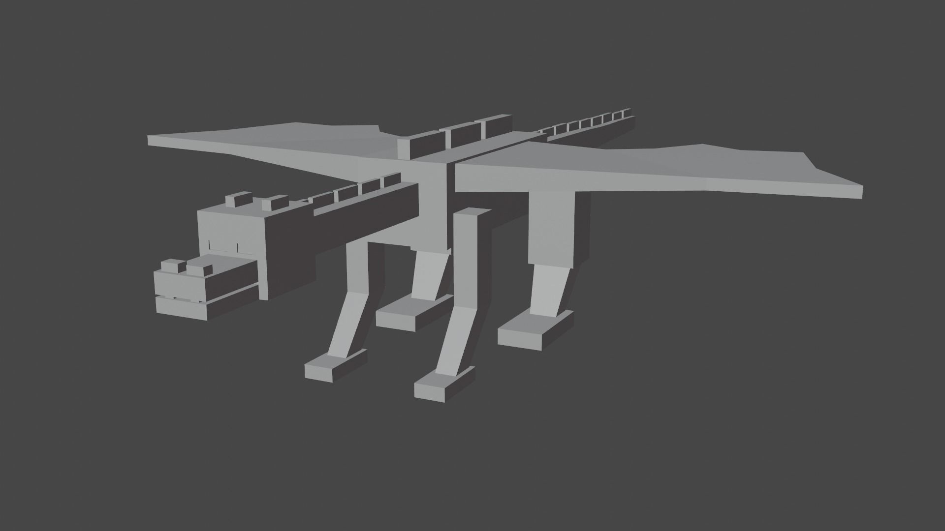 DRAGON RIGGED AND ANIMATED 3D MODEL Low-poly 3D model_25